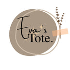 Personalized tote bag logo graphic with botanical accents and 'Tote.' text