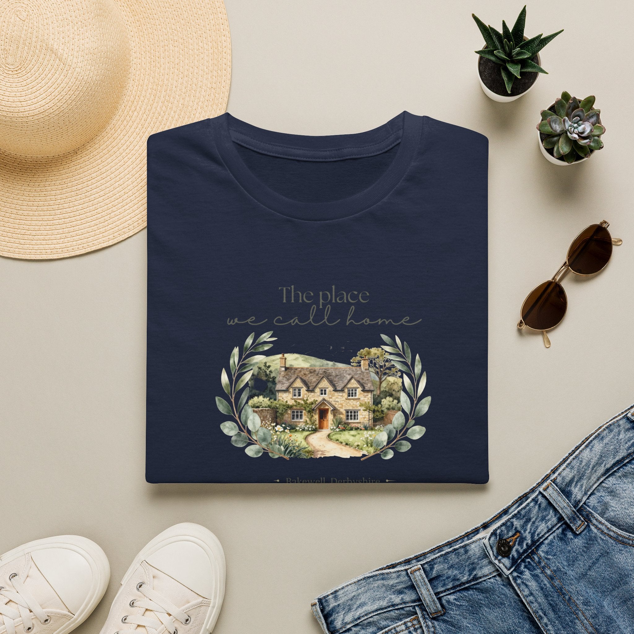 Cottage T-Shirt | The Place We Call Home | Vintage Floral Design