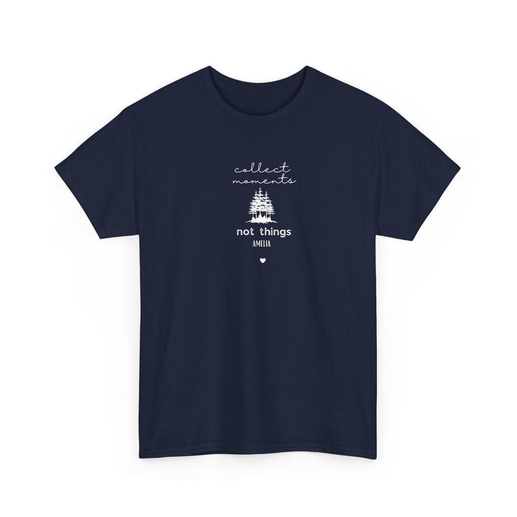 Collect Moments Not Things T-Shirt | Minimalist Nature Graphic Tee
