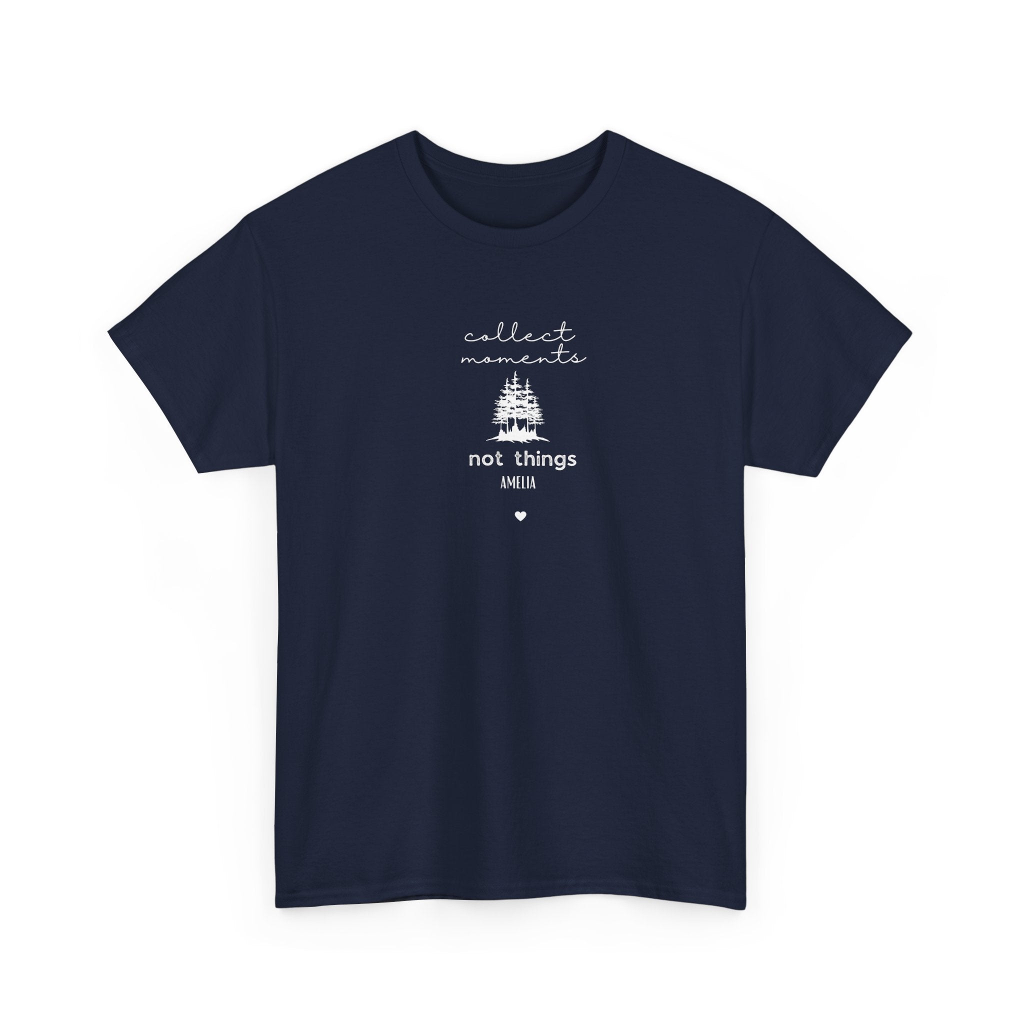 Collect Moments Not Things T-Shirt | Minimalist Nature Graphic Tee