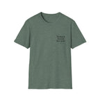 Unisex green T-shirt with centered 'Reduce Reuse Recycle' logo print