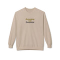 Sand sweatshirt, crew neck with centered “Annoying but Essential” slogan print