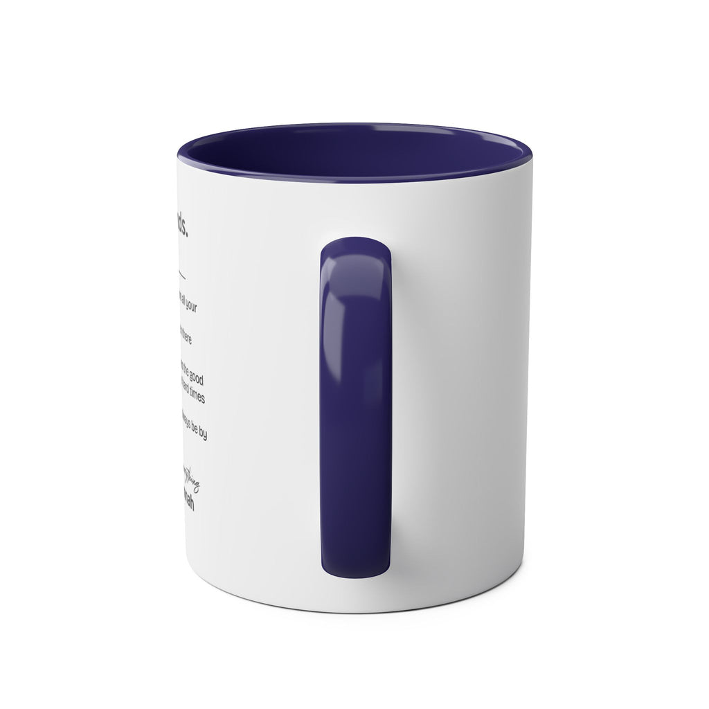 Best Friends Definition Coffee Mug — Personalized Friendship Gift (11oz Two-Tone)