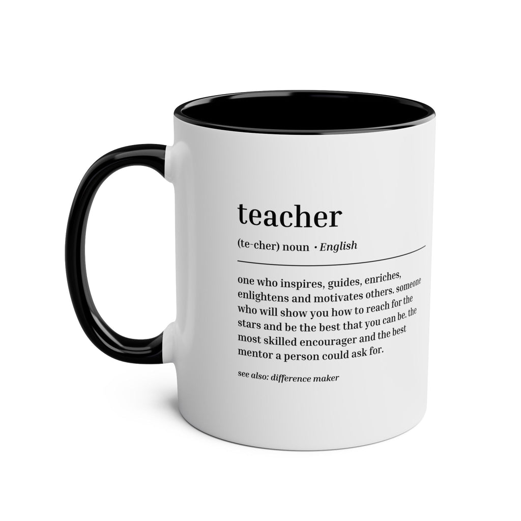 Teacher Definition Mug – Two-Tone Thank You Teacher Gift - #AlleyCrafters