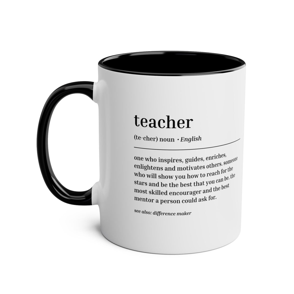 Teacher Definition Mug – Two-Tone Thank You Teacher Gift - #AlleyCrafters