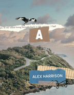 A5 wirobound notebook cover with monogram A and name Alex Harrison