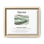 Personalised Framed Canvas Print — Funny Hill-Arrious Poem Art - AlleyCrafters