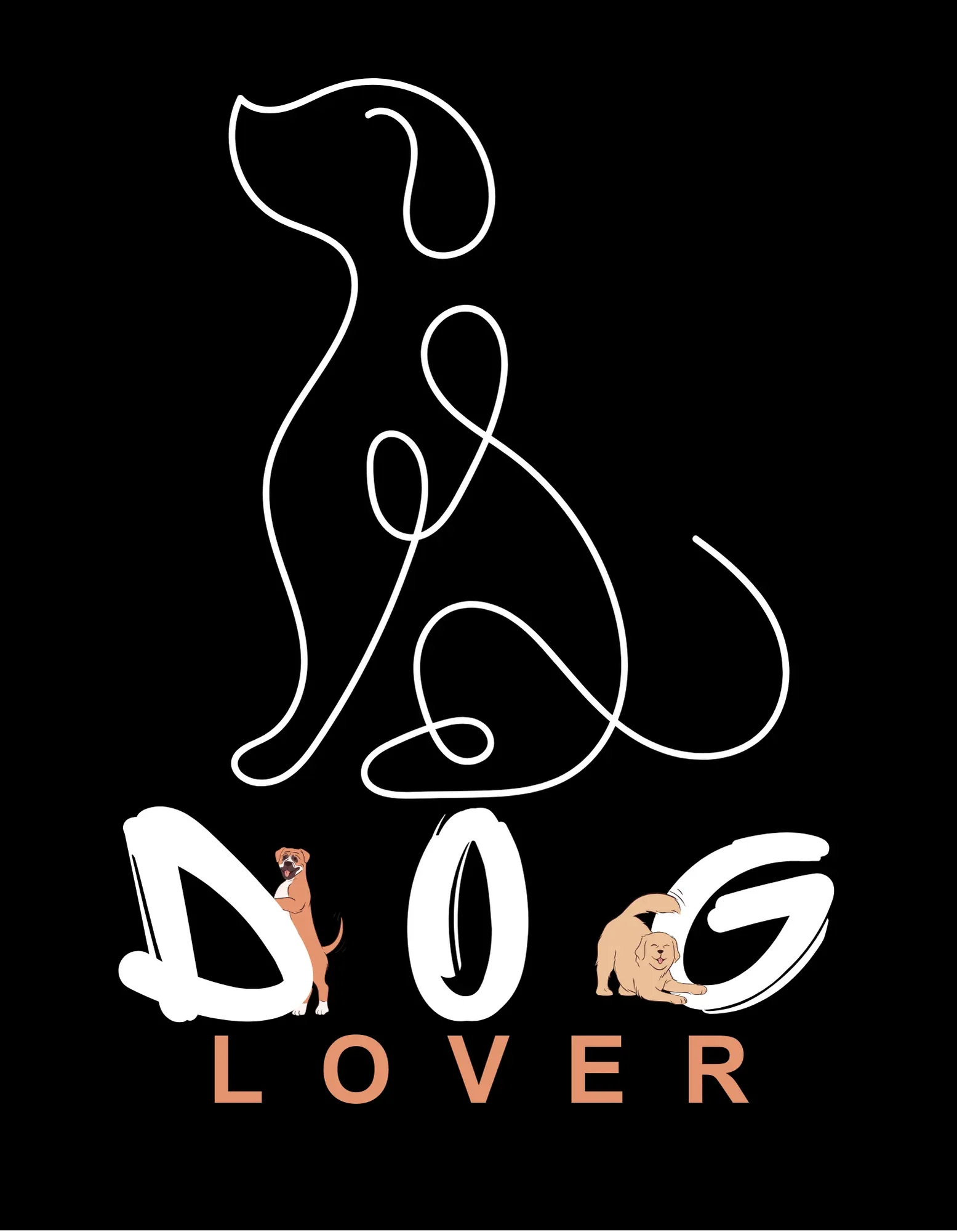 Dog Lover Crewneck Sweatshirt — Minimal Line Art Puppy Design - Alley Crafters