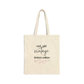 Natural canvas tote bag with 'not old vintage' and 'limited edition' front text