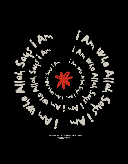 Islamic Hooded Sweatshirt - I am who Allah says i am