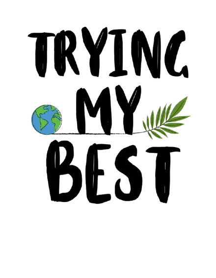 Trying My Best Sweatshirt | Positive Quote Jumper UK - AlleyCrafters