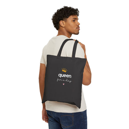 Queen Everyday Canvas Tote Bag — Crown Design | Gift for Her UK