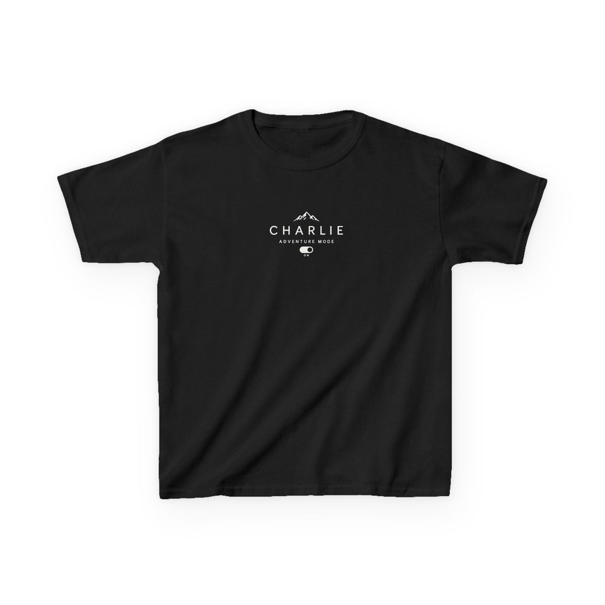Personalised Adventure Kids Tee — Mountain Logo Children's Shirt