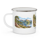 Personalised Lake District Enamel Camping Mug, 12oz