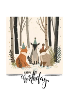 Woodland Birthday Animals Sweatshirt – Cute Nature Birthday Gift - Alley Crafters