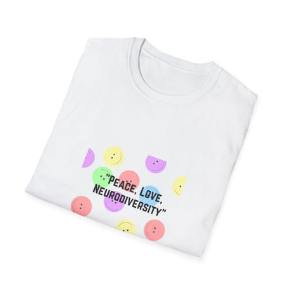 Peace, Love, Neurodiversity T-Shirt | Embrace Your Unique Vibe!