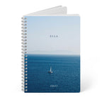 Calm Sea Personalised A5 Notebook — with Name & Year