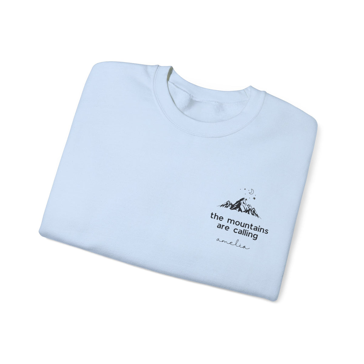 Personalised The Mountains Are Calling Sweatshirt