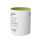 Best Friends Definition Coffee Mug — Personalized Friendship Gift (11oz Two-Tone)
