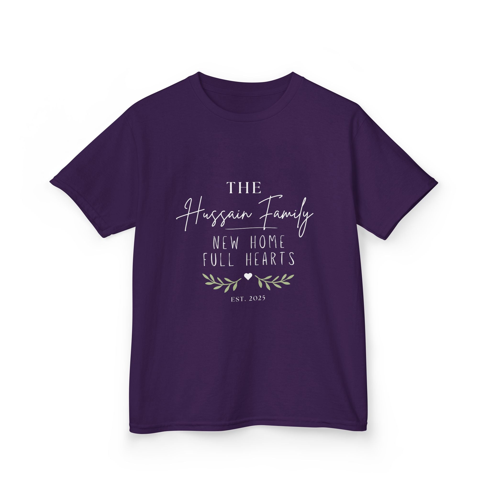 Kids' Personalised 'The [Name] Family' New Home Tee | Housewarming Gift