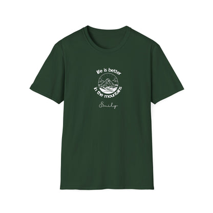 Mountain Adventure T‑Shirt — "Life Is Better in the Mountains" Scenic Tee