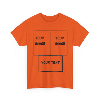 Custom Unisex Heavy Cotton Tee with Text