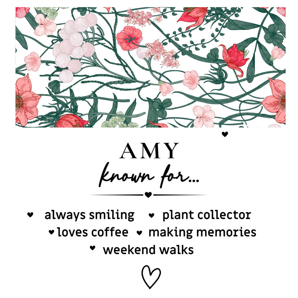 Personalised Floral Enamel Camping Mug — Custom Name Gift for Her