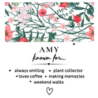 Personalised Floral Enamel Camping Mug — Custom Name Gift for Her