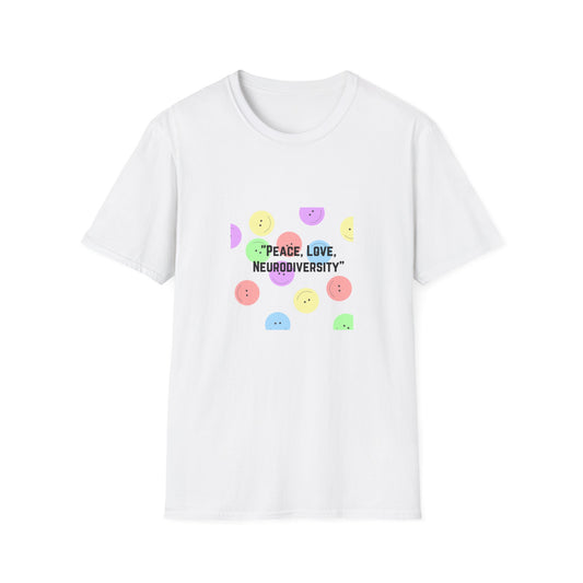 Peace, Love, Neurodiversity T-Shirt | Embrace Your Unique Vibe!