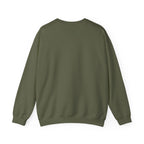 Olive green sweatshirt with front graphic text: "I GOT GIFTED THIS" from "MY KIDS".