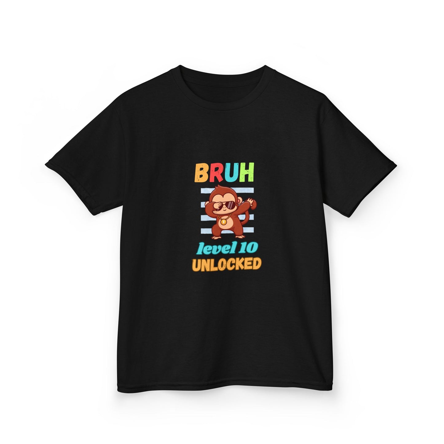 Kids Gaming Tee - BRUH Level (Age) Unlocked