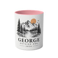 Personalised Mountain Mug | Custom Name Gift for Hikers