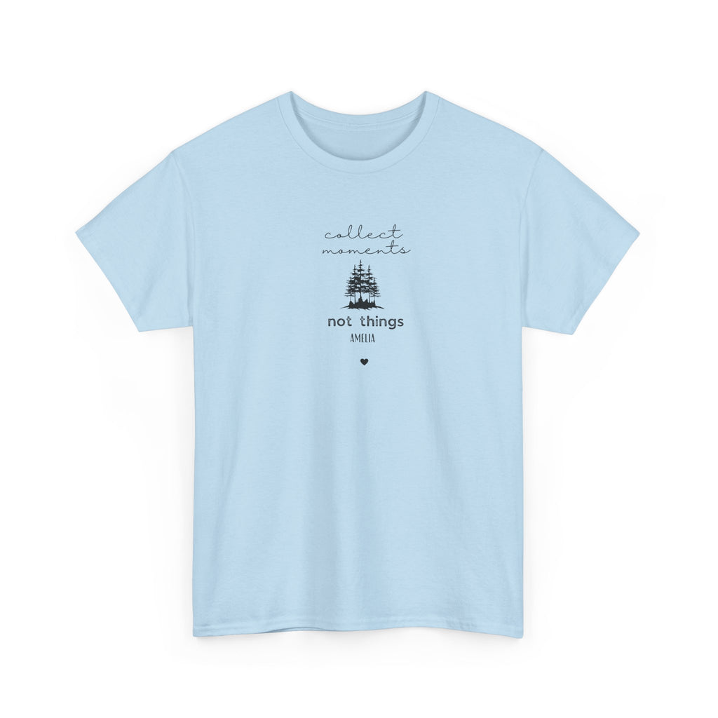 Collect Moments Not Things T-Shirt | Minimalist Nature Graphic Tee