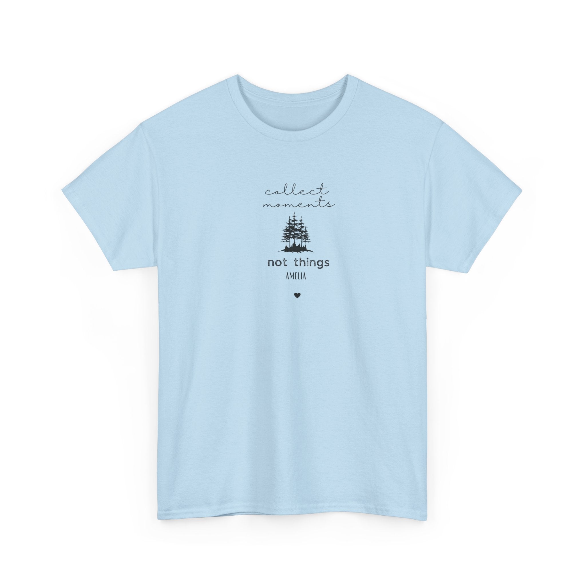Collect Moments Not Things T-Shirt | Minimalist Nature Graphic Tee