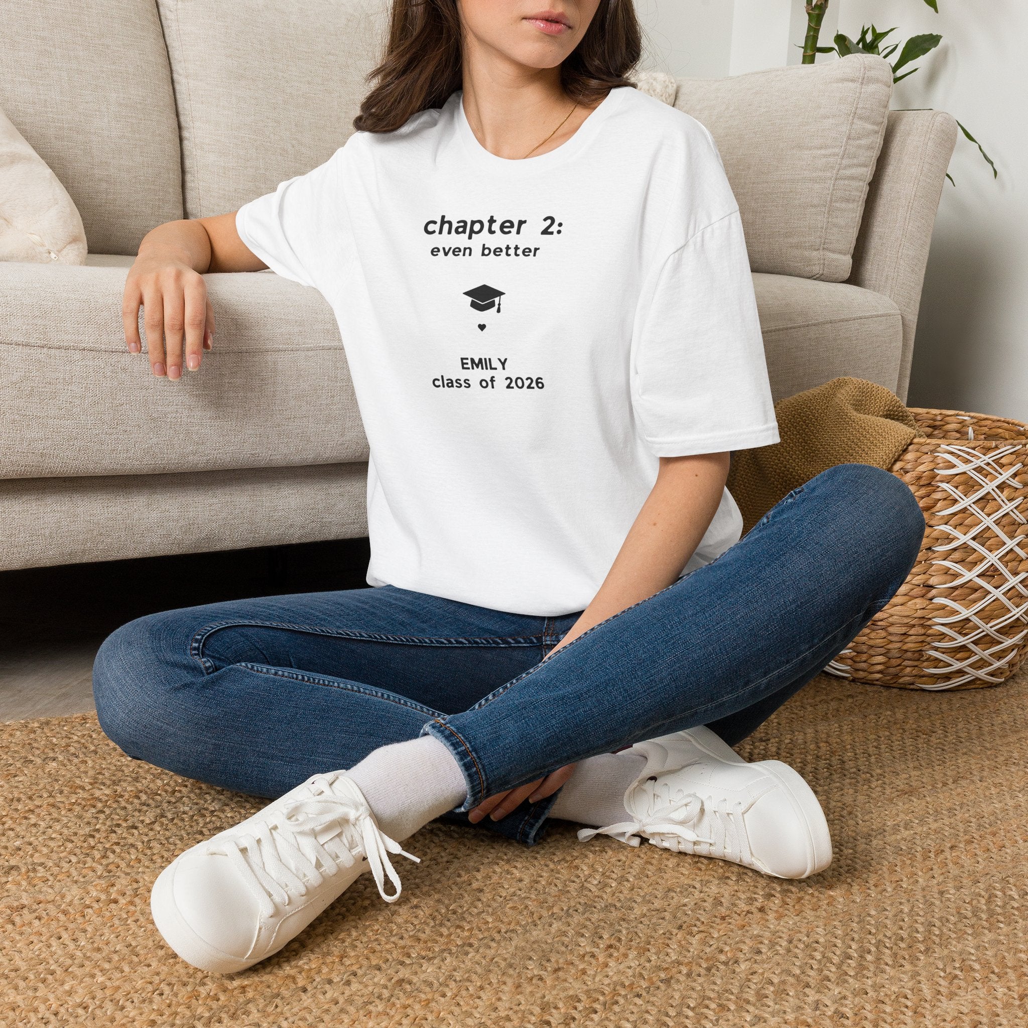 Graduation T-Shirt — "Chapter 2: even better" Personalized Class of 2026
