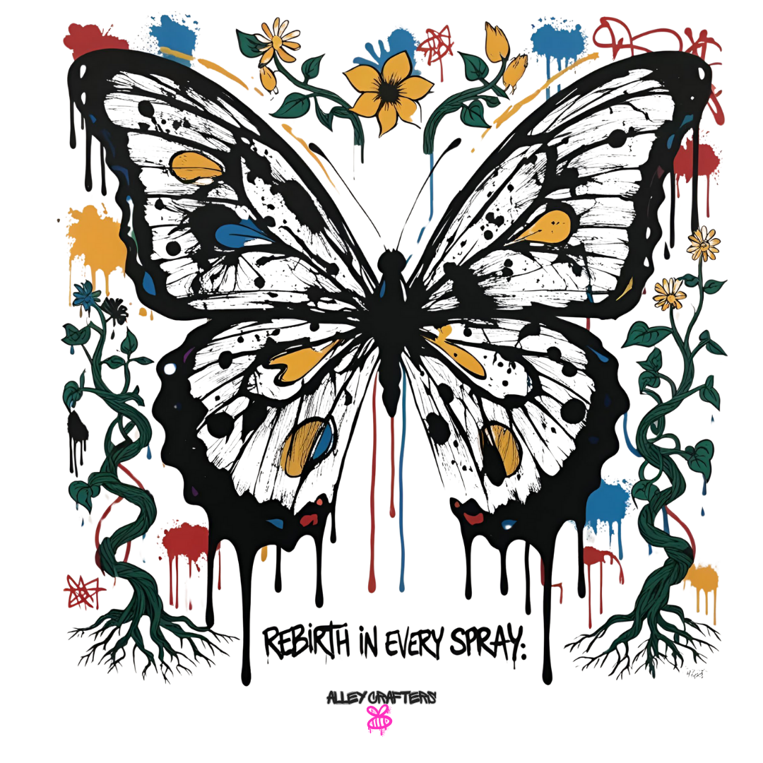 Rebirth in Every Spray: Butterfly Tote
