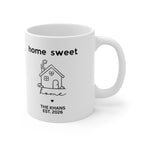 Home Sweet Home Mug — Personalised 'The Khans' Family Mug