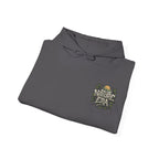 Charcoal pullover hoodie with Nature Era chest logo and drawstring hood