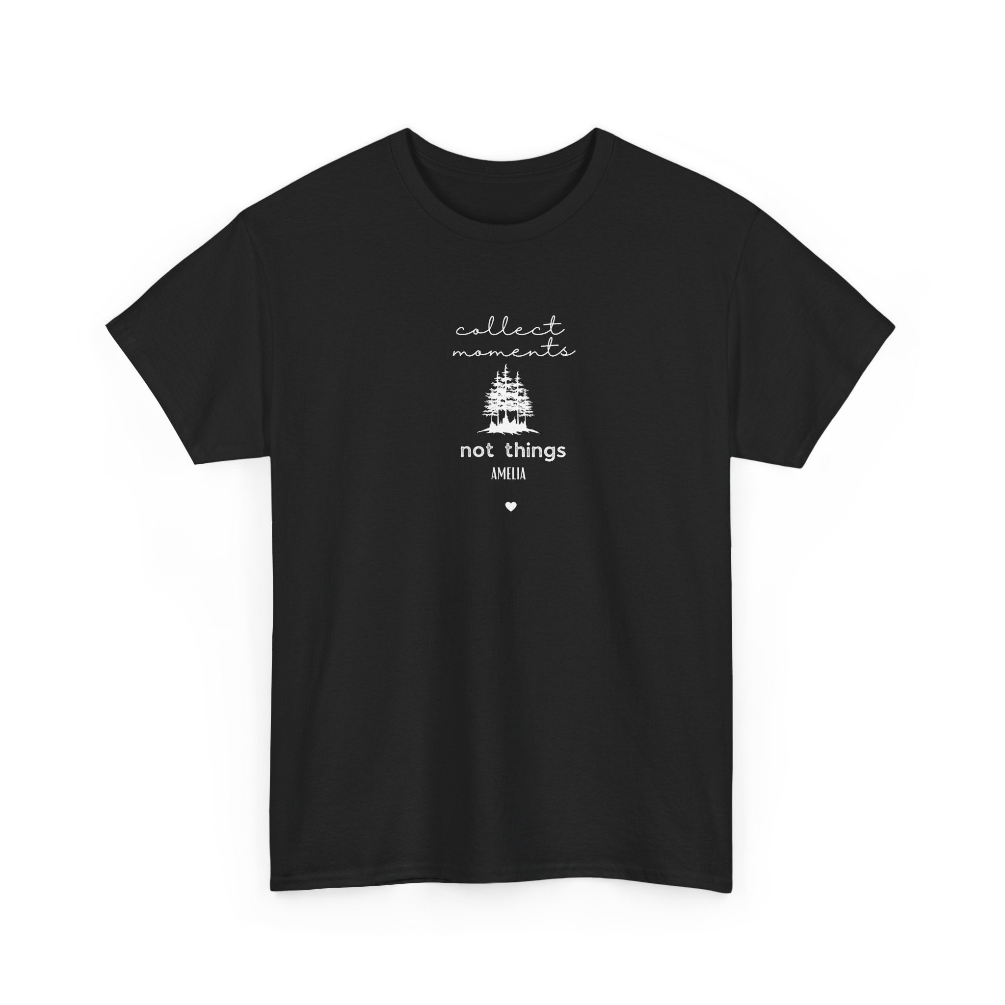 Collect Moments Not Things T-Shirt | Minimalist Nature Graphic Tee