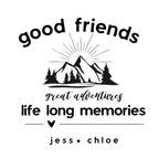 Personalised Good Friends Tote Bag | Life Long Memories | Cotton Tote - AlleyCrafters