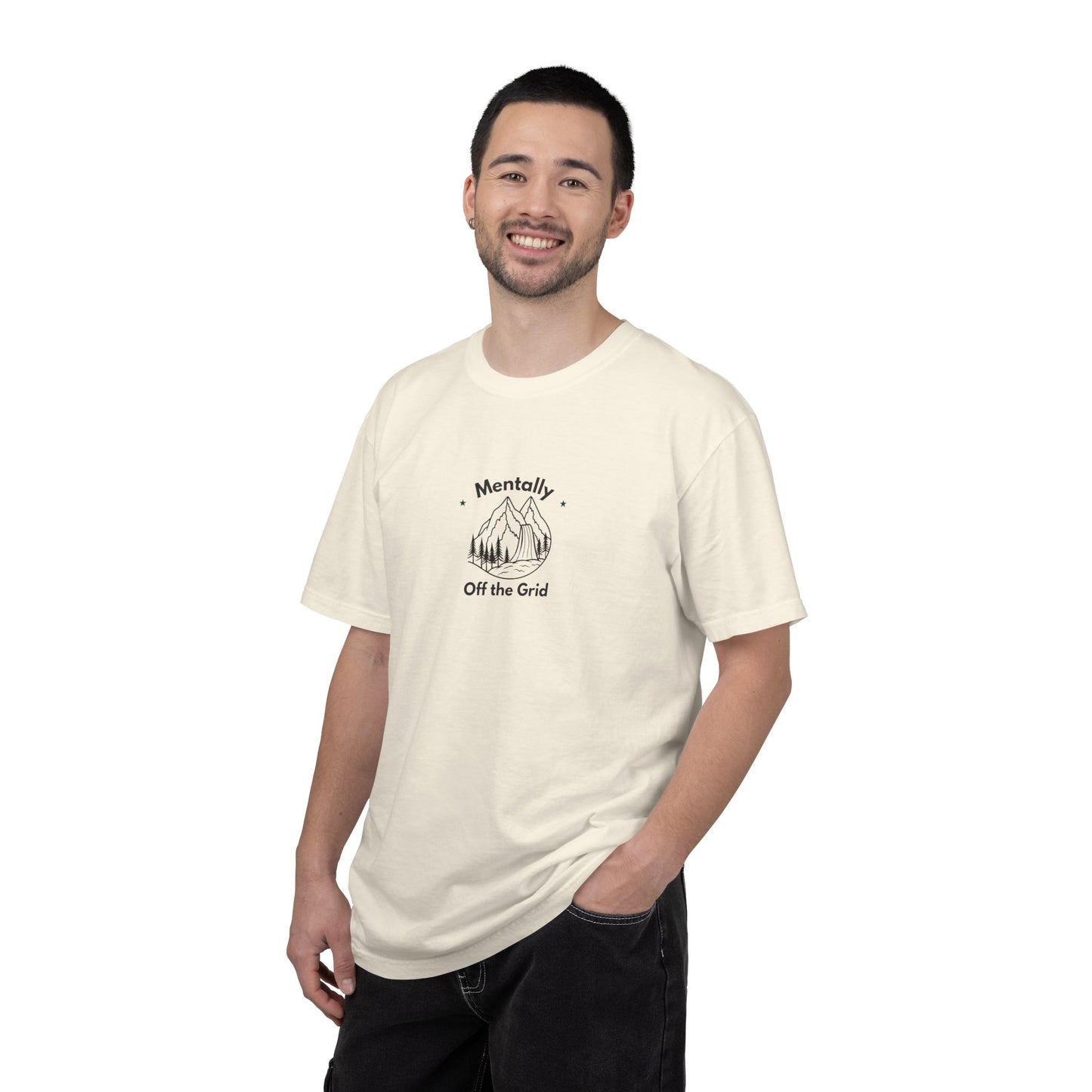 Personalised "Mentally..." T-Shirt — Custom Text Mountain Graphic Tee