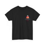 Black T-shirt with birthday cake graphic and 'Birthday Mum' text