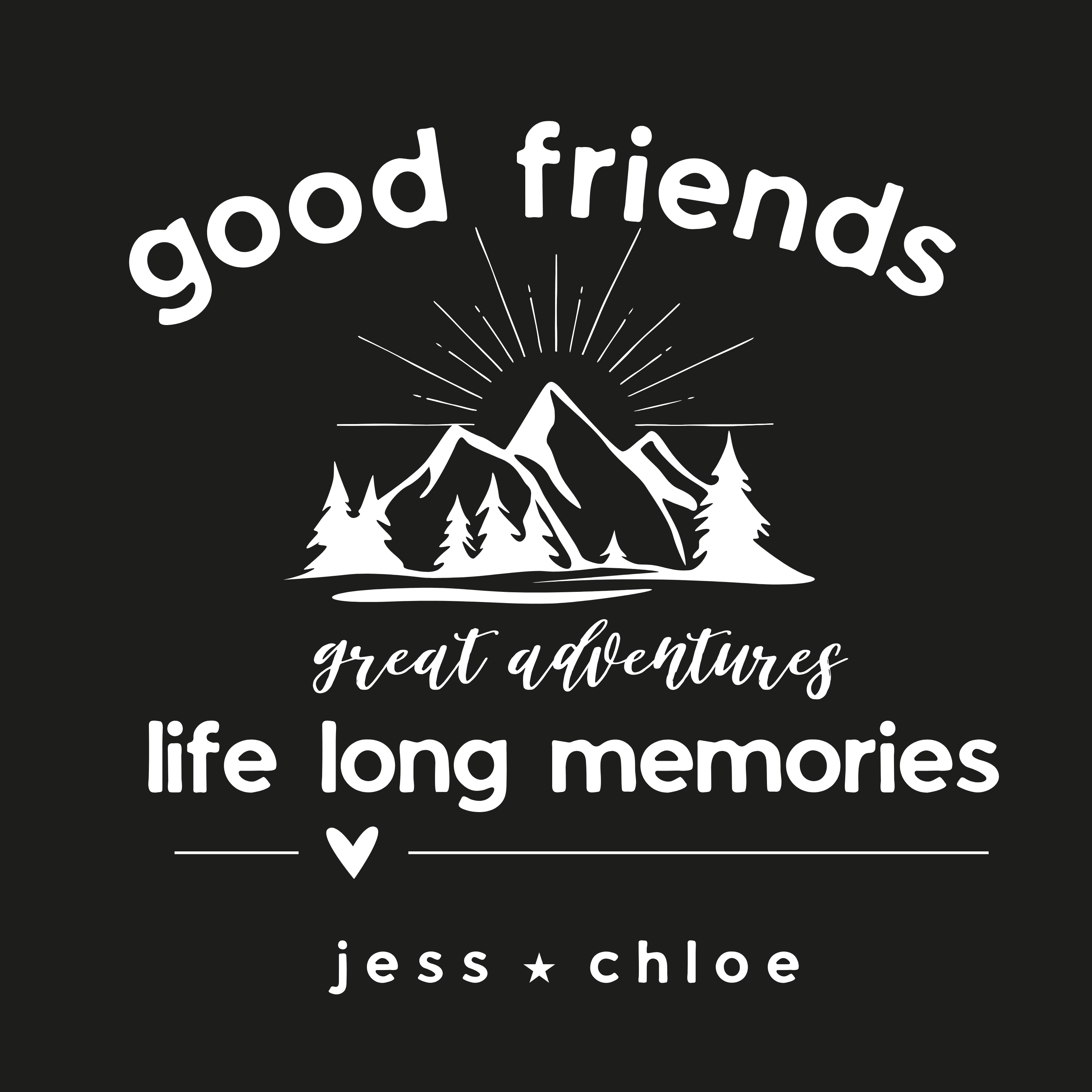 Personalised Good Friends Tote Bag | Life Long Memories | Cotton Tote - AlleyCrafters