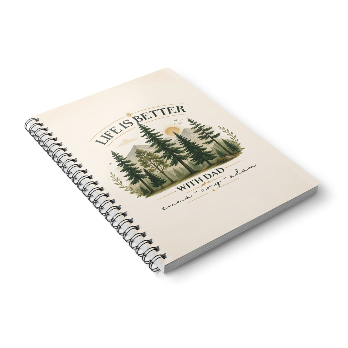 Personalised Notebook for Dad – Life Is Better With Dad, A5