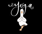 Yoga duck pose logo decal