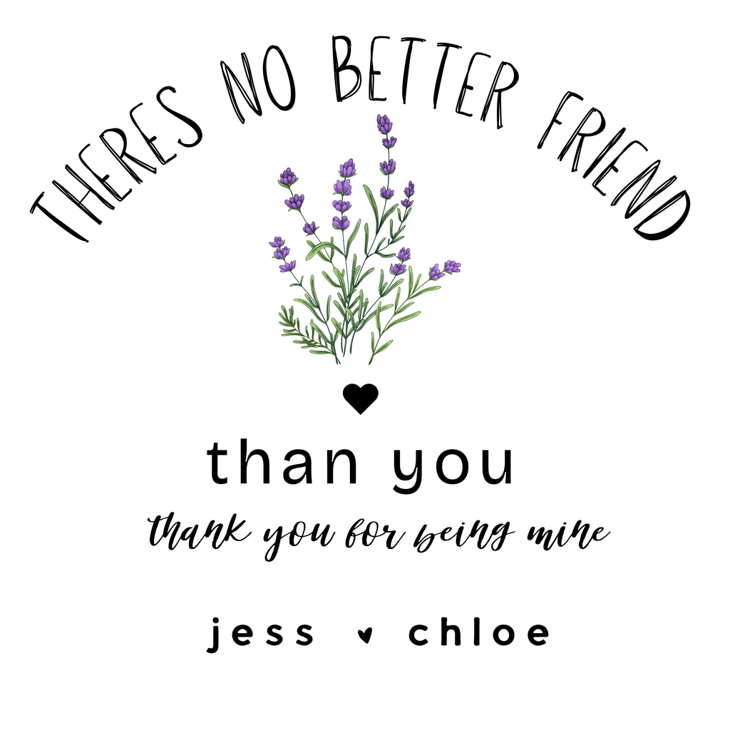 Personalised 'There's No Better Friend' Lavender Tote Bag | Custom Gift for Her - AlleyCrafters
