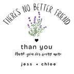 Personalised 'There's No Better Friend' Lavender Tote Bag | Custom Gift for Her - AlleyCrafters