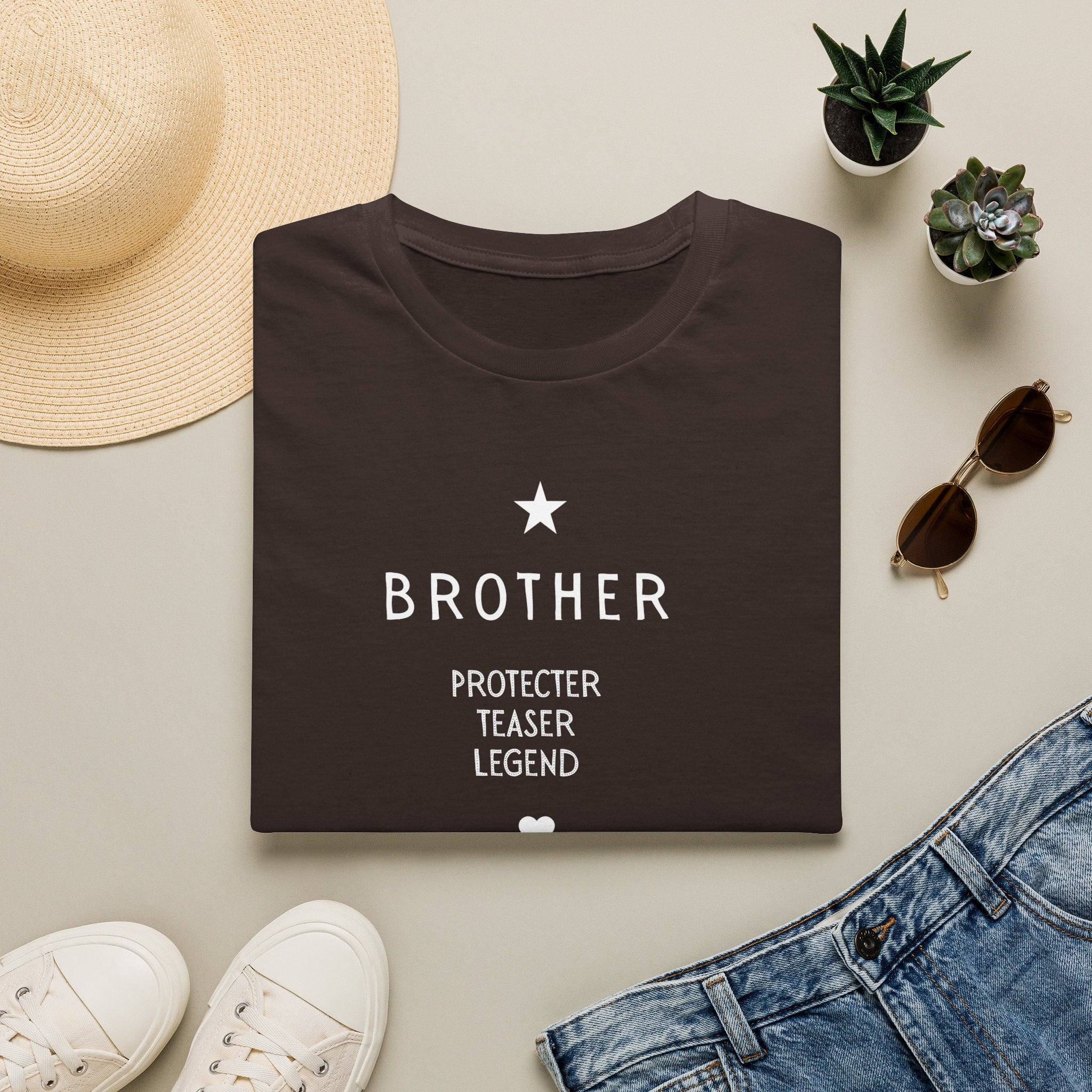 Personalised Brother T-Shirt | Protector Teaser Legend | Custom Name Gift