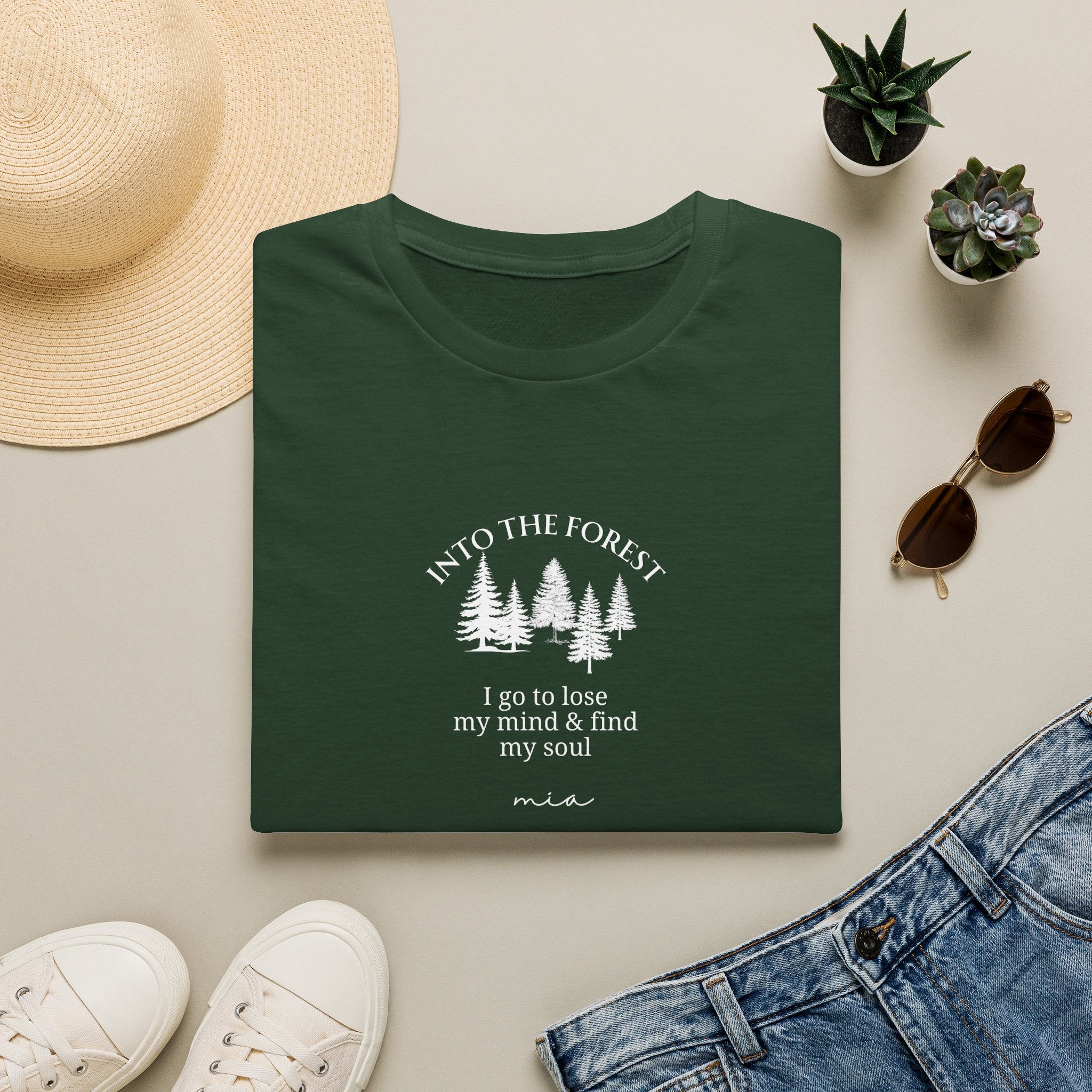 Personalised Into The Forest T-Shirt | Nature Lover Gift | Eco-Friendly Tee