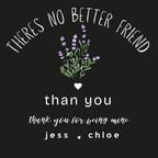 Personalised 'There's No Better Friend' Lavender Tote Bag | Custom Gift for Her - AlleyCrafters